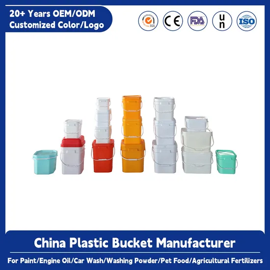 갤런 HDPE PP 플레스틱 포장 쓰레기통 드럼 페인트 플라스틱 쓰레기통 물통